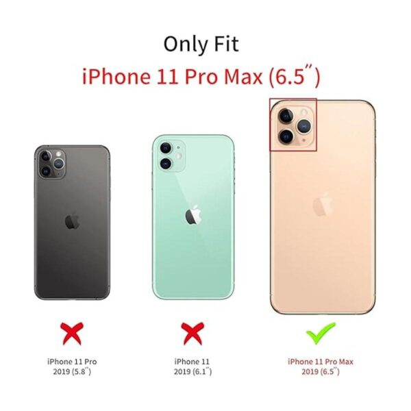 Fycyko Funda compatible con iPhone 11 Pro Max con_2