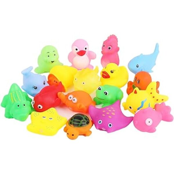 Juego de 18 juguetes de baño preescolares para niños_2