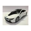 Súpercoche Kinsmart BMW i8 escala 136 Blanco