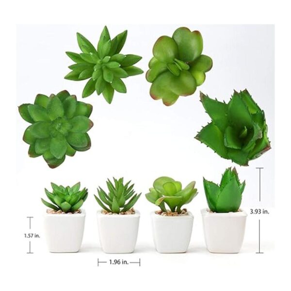Briful Plantas artificiales de suculentas falsas en forma
