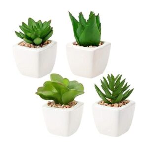 Briful Plantas artificiales de suculentas falsas en forma