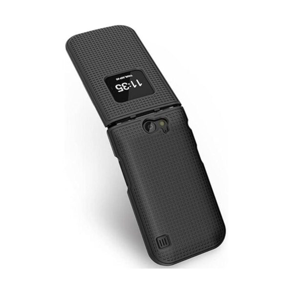 Funda para Nokia 2720 V Flip Phone Nakedcellphone negro_4