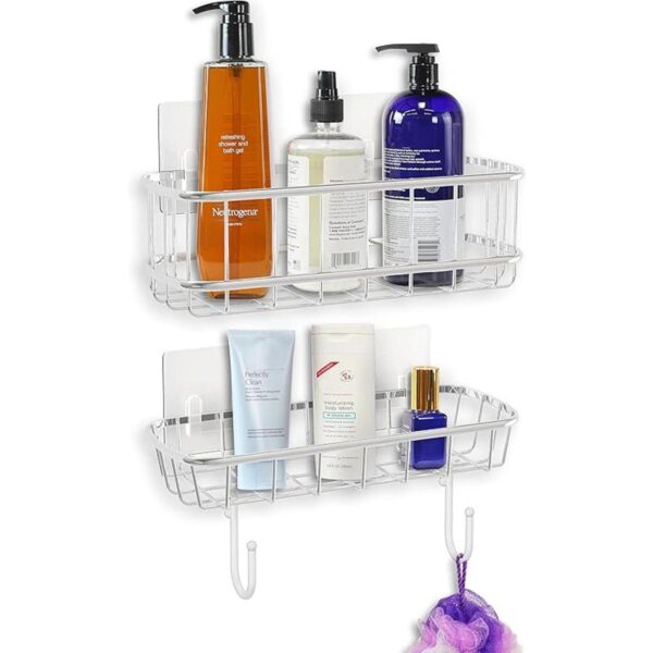 Simple Houseware Organizador de estante adhesivo de ducha