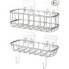 Simple Houseware Organizador de estante adhesivo de ducha