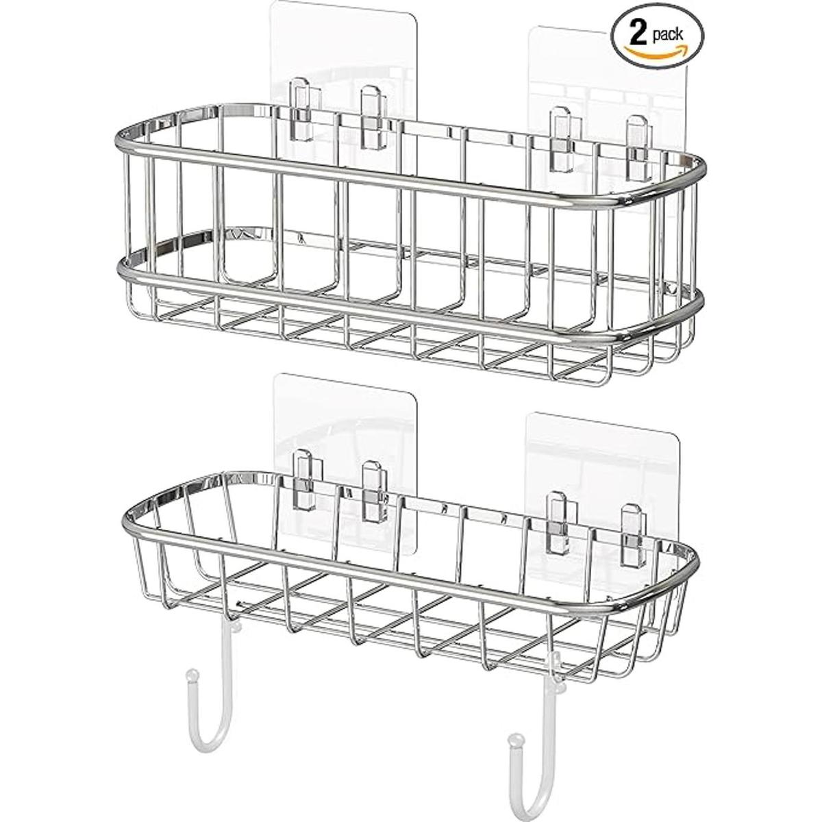 Simple Houseware Organizador de estante adhesivo de ducha