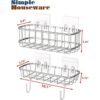 Simple Houseware Organizador de estante adhesivo de ducha