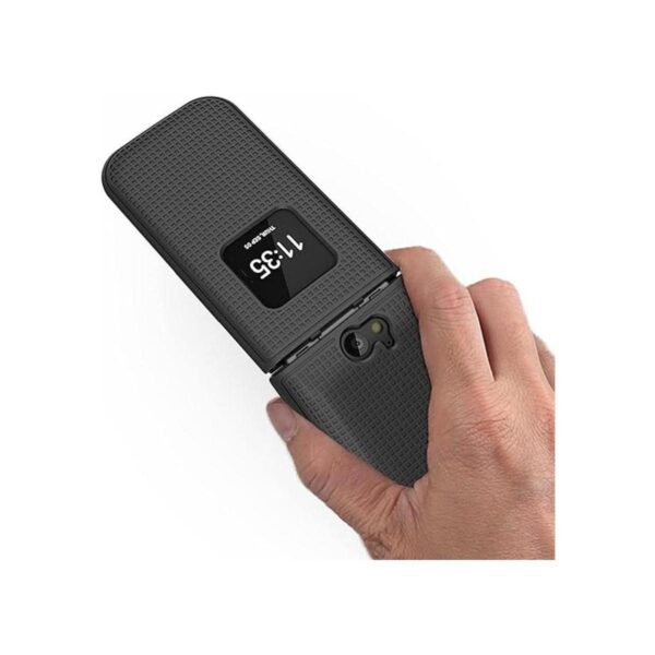 Funda para Nokia 2720 V Flip Phone Nakedcellphone negro_3