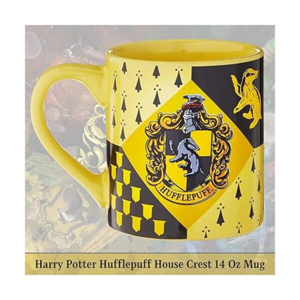 Silver Buffalo Harry Potter Hufflepuff House Crest Taza