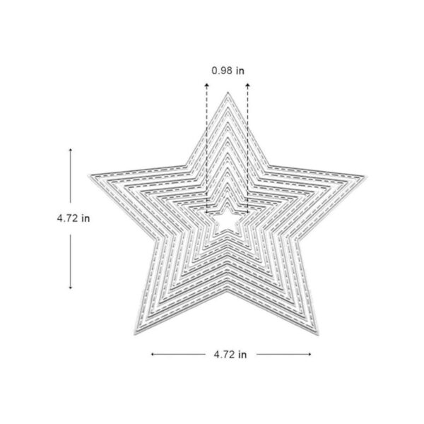 Troqueles de metal diseño de estrellas de amor de