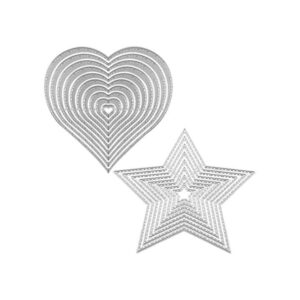 Troqueles de metal diseño de estrellas de amor de