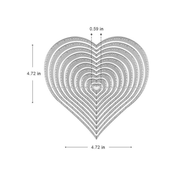 Troqueles de metal diseño de estrellas de amor de