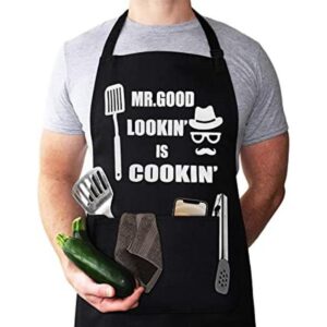 Divertido delantal de chef delantal de Mr. Good Lookin_1