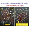 Abridor de cables Solo 1 segundo para desbloquear la_2