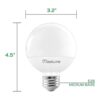 Maxlite G25 bombillas LED globo equivalentes a 40 W 450_4