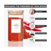 12 tarros de especias de vidrio con tapas herméticas de_5