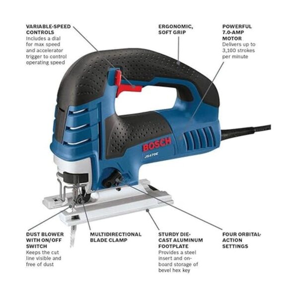Bosch Sierra caladora JS470E con cable mango superior_2