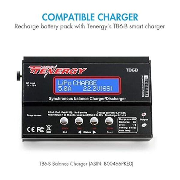 Tenergy Paquete de 2 baterías NiMH Receptor RX con_5