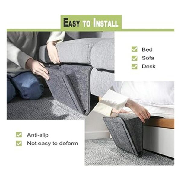 DOURR Organizador de cama con bolsillo de noche