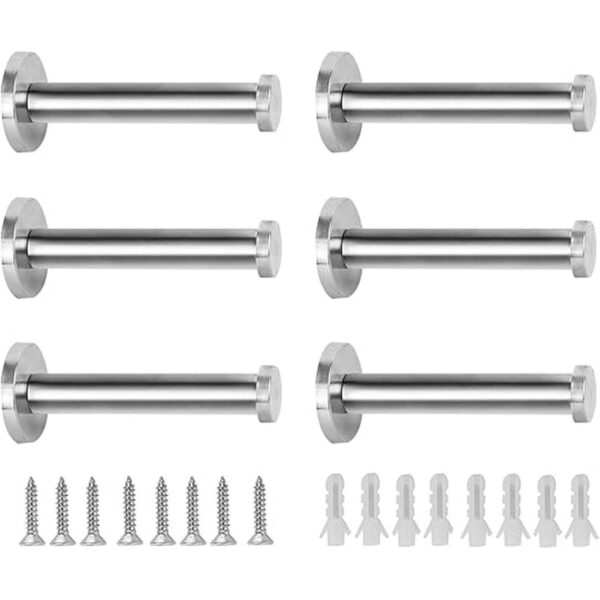 KINJOEK Gancho de pared para albornoz acero inoxidable