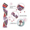 Craftdady 2 rollos de cinta de serape mexicano de color_2
