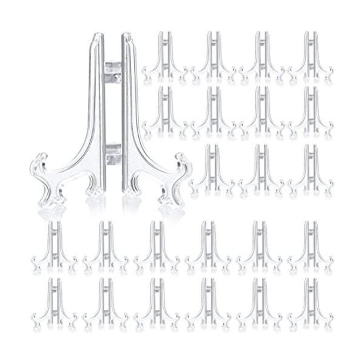 48 soportes de caballete de plástico soporte para placa