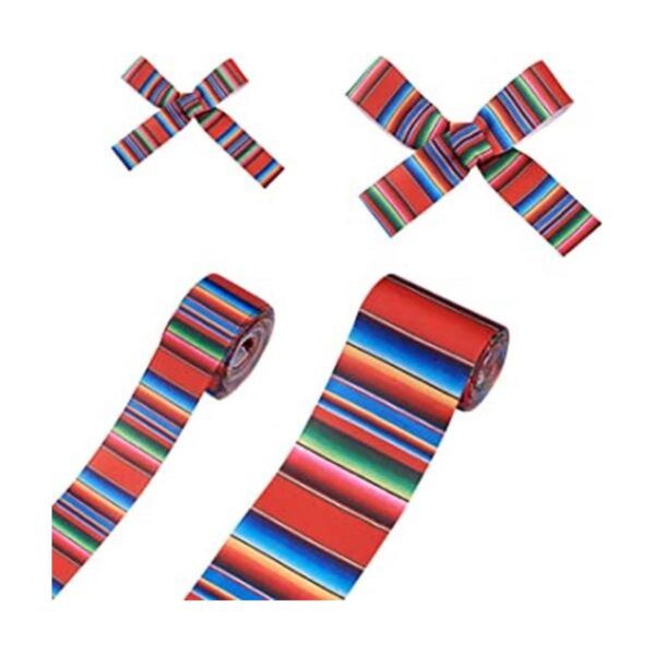 Craftdady 2 rollos de cinta de serape mexicano de color_1
