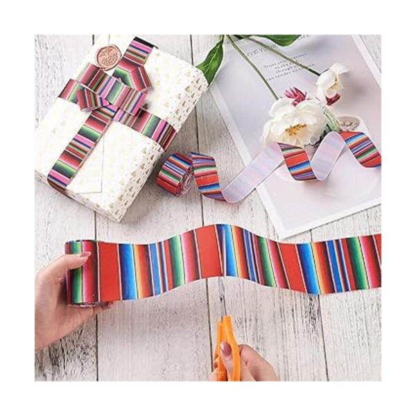 Craftdady 2 rollos de cinta de serape mexicano de color_4