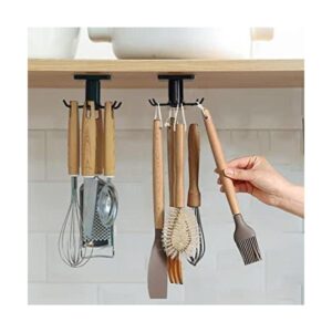 2 ganchos para utensilios de cocina debajo del gabinete