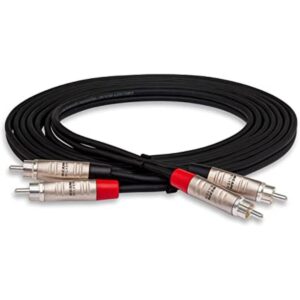 Hosa HRR010X2 Dual REAN RCA a Dual REAN RCA Pro Cable de_1