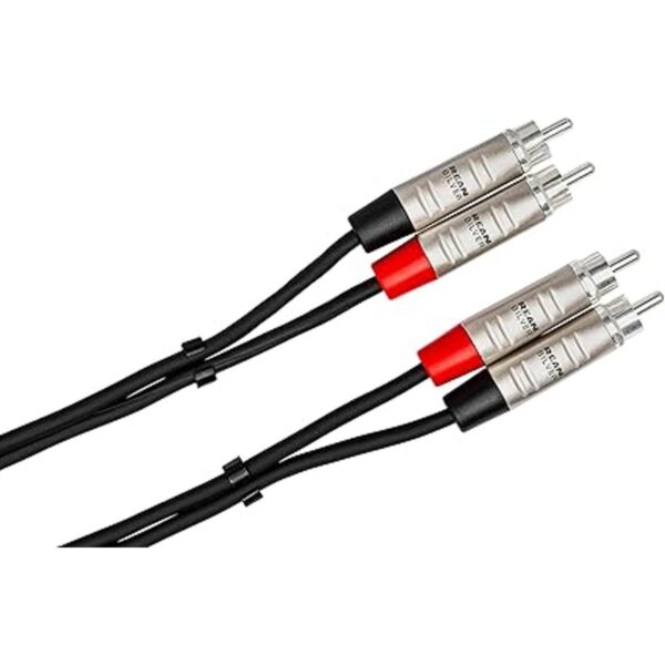 Hosa HRR010X2 Dual REAN RCA a Dual REAN RCA Pro Cable de_2