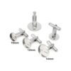 SHUNAE 10 unidades de acero inoxidable 0.472 in 0.551 in