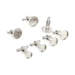 SHUNAE 10 unidades de acero inoxidable 0.472 in 0.551 in