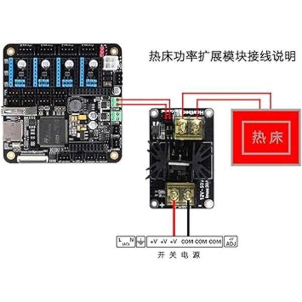 hiletgo 2 piezas impresora 3d accesorios 30 A MOS tubo