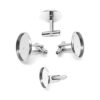 SHUNAE 10 unidades de acero inoxidable 0.472 in 0.551 in