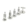 SHUNAE 10 unidades de acero inoxidable 0.472 in 0.551 in