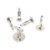 SHUNAE 10 unidades de acero inoxidable 0.472 in 0.551 in
