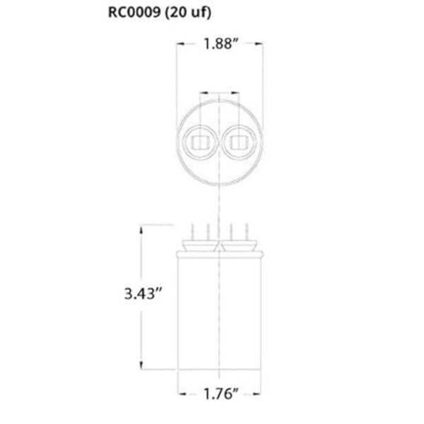 TEMCo Condensador de arranque de motor de 370 V_2