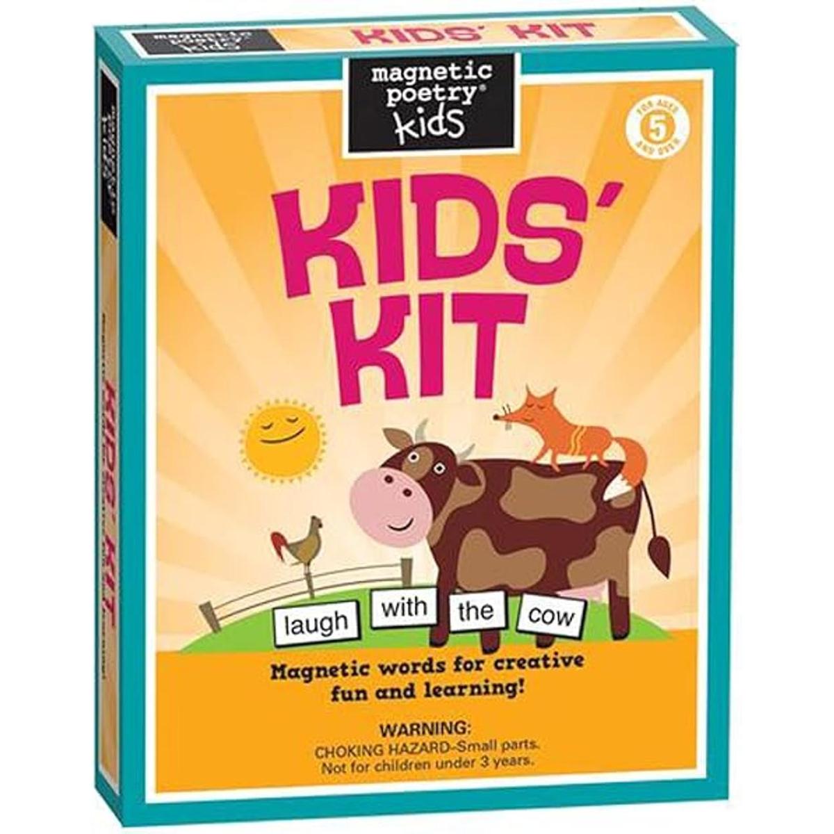 Juego para niños de palabras para la nevera poemas y