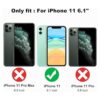 KANGHAR Funda compatible con iPhone 11 con diseño floral_5