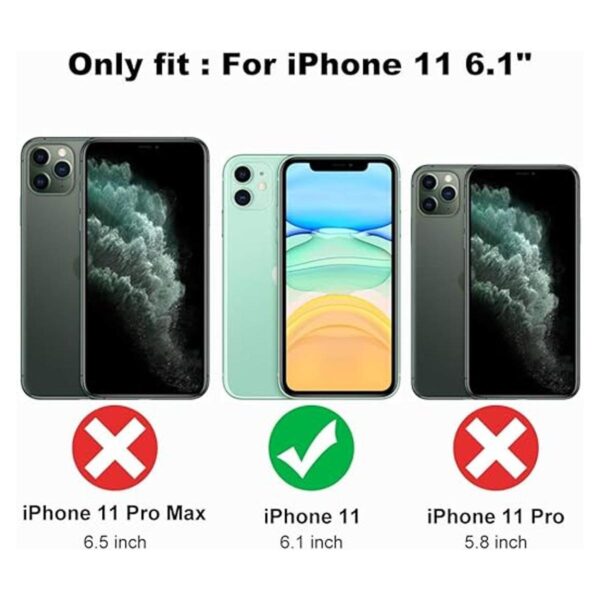KANGHAR Funda compatible con iPhone 11 con diseño floral_5