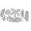 Troqueles de metal de flores de Navidad hojas de Navidad