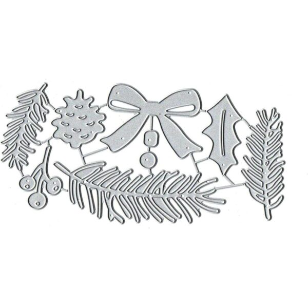 Troqueles de metal de flores de Navidad hojas de Navidad