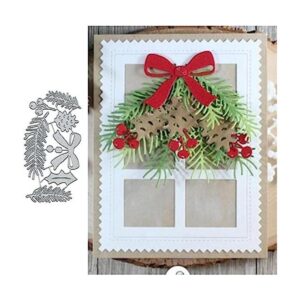 Troqueles de metal de flores de Navidad hojas de Navidad