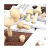 12 piezas de hongos de madera sin terminar de varios