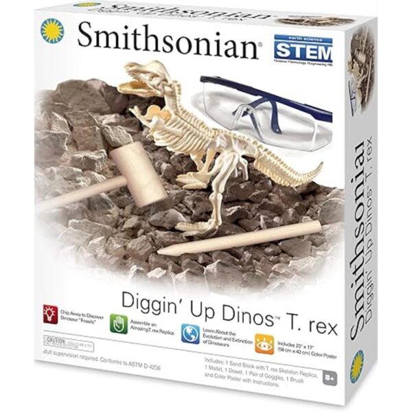 Juego de excavación de dinosaurios T Rex de Smithsonian_1