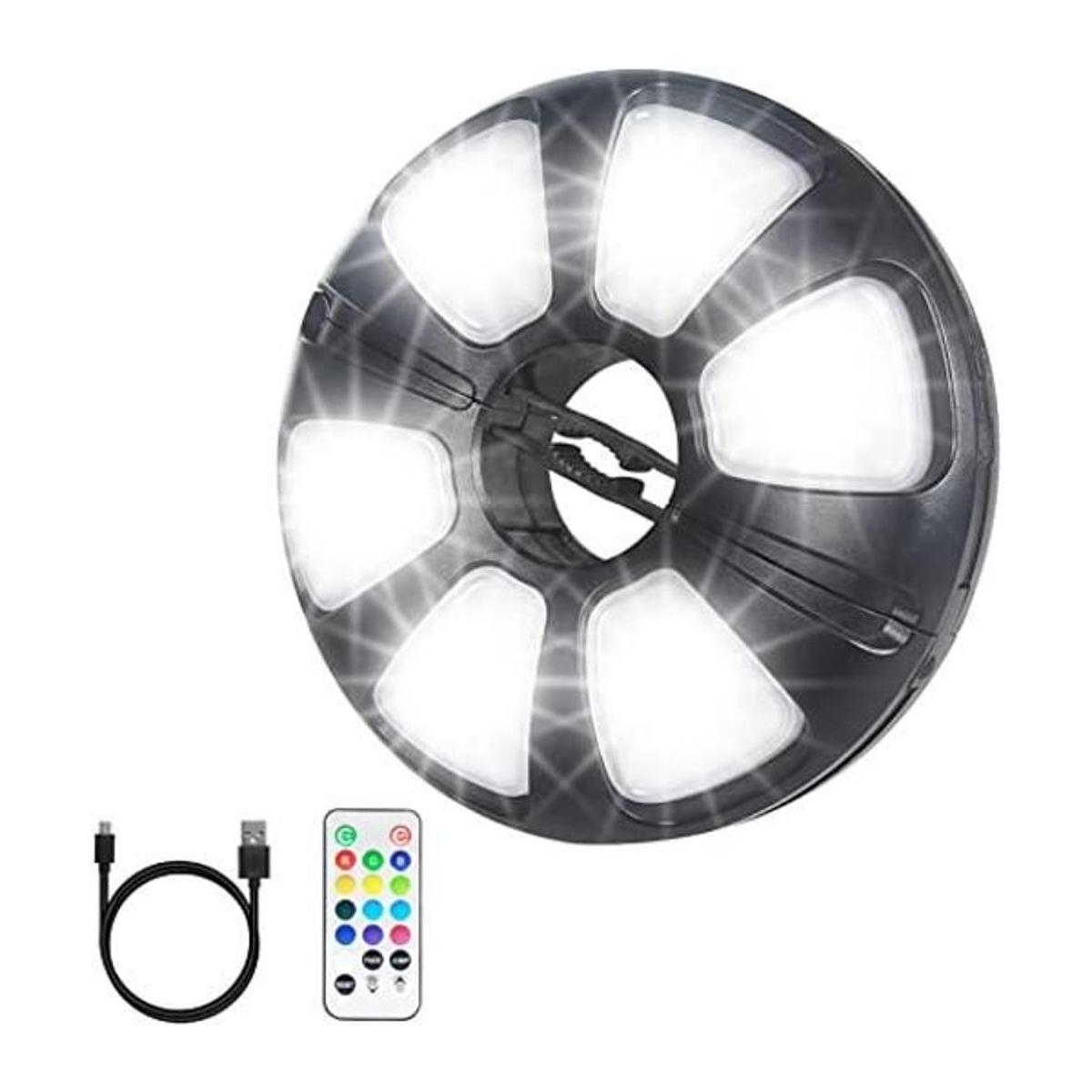 Arixinks Luz de sombrilla de patio de 12 colores con