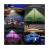 Arixinks Luz de sombrilla de patio de 12 colores con_2