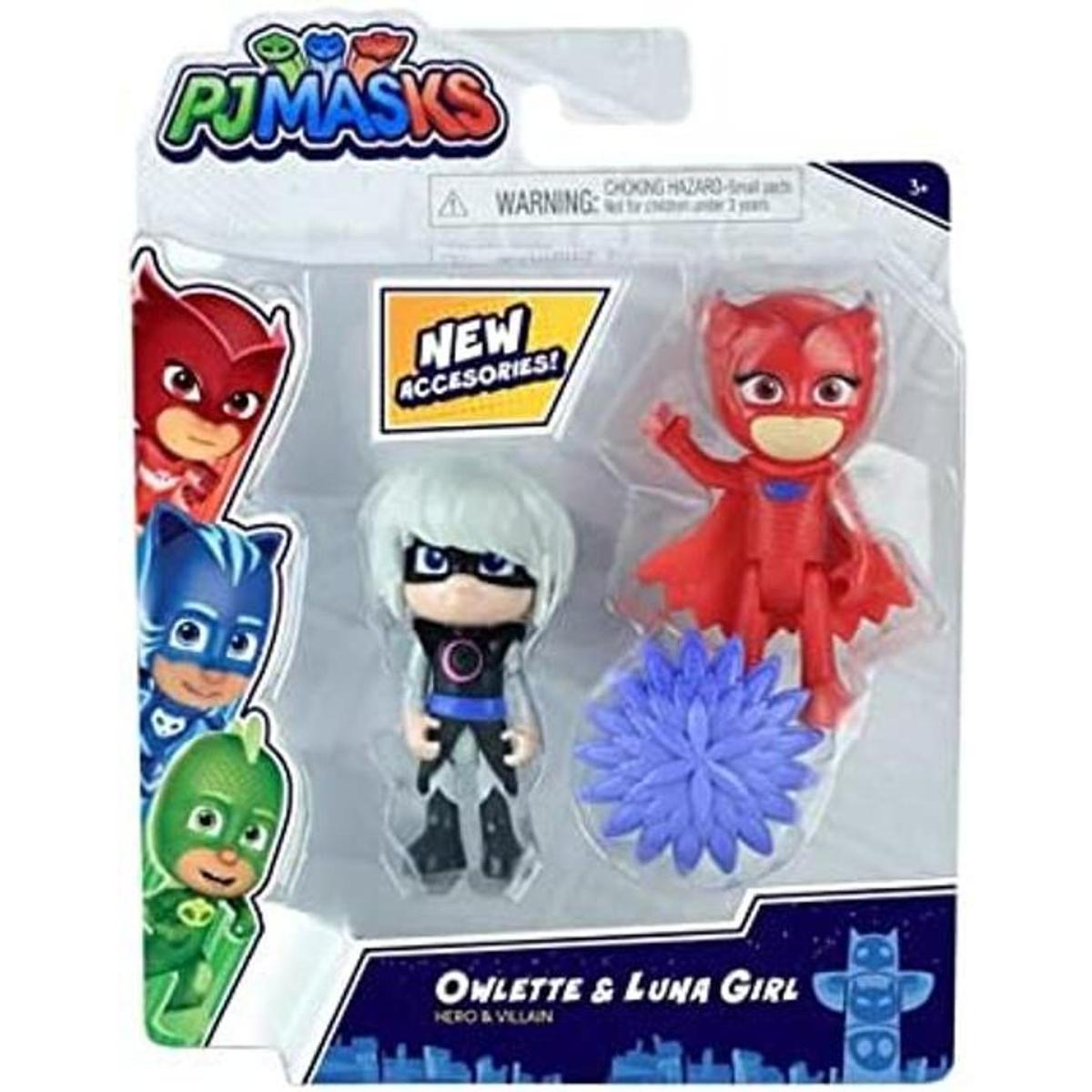 PJ Masks Hero vs. Villain Juego de 2 figuras Owlette y