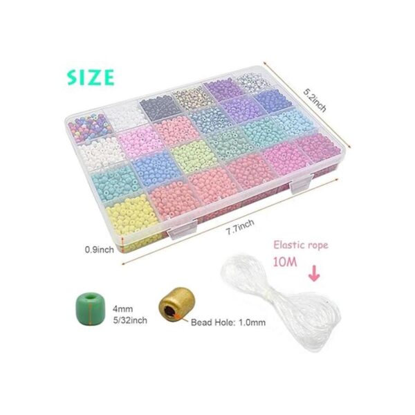 Kit de cuentas de 0.157 in para pulseras 7200 cuentas de_2