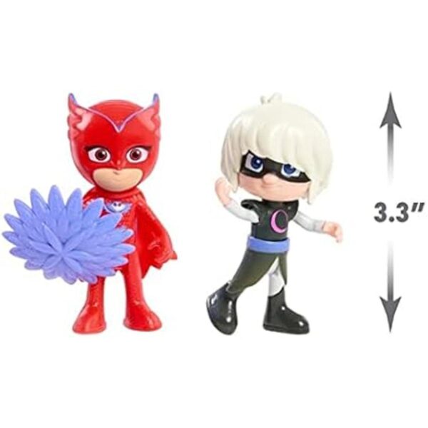 PJ Masks Hero vs. Villain Juego de 2 figuras Owlette y_3